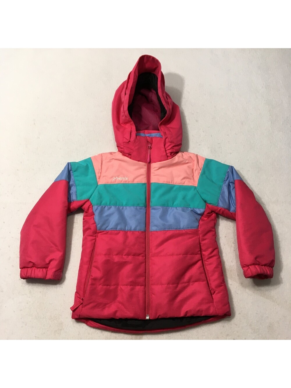 pink Phenix Ski Jacket Snow hooded coat Waterproof size 2-6